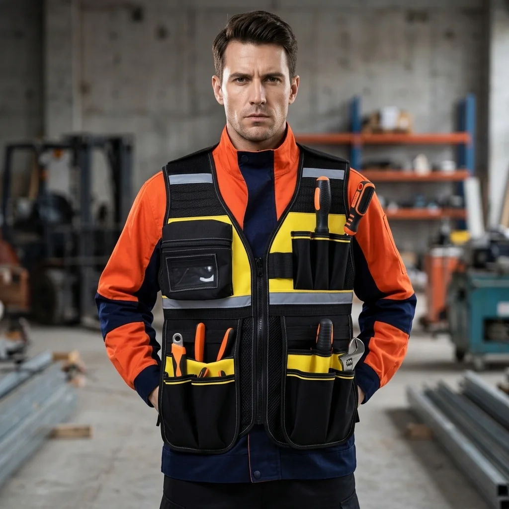 Oxford cloth tool storage vest woodworking electrician installation auto repair building decoration outdoor functional vest
Oxford cloth tool storage vest woodworking electrician installation auto repair building decoration outdoor functional vest