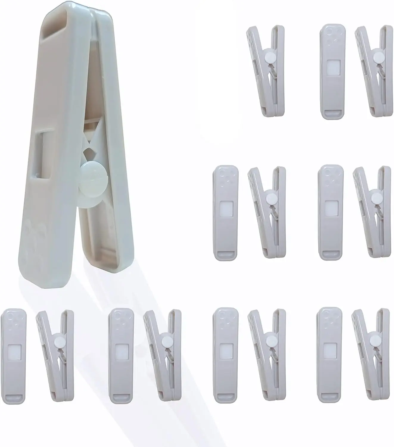 Heavy Duty Plastic Clothespins 16 Pack, Strong Non-Slip Clothes Pins for Laundry, Towels, Blankets, Rustless Windproof Clips for
Heavy Duty Plastic Clothespins 16 Pack, Strong Non-Slip Clothes Pins for Laundry, Towels, Blankets, Rustless Windproof Clips for
