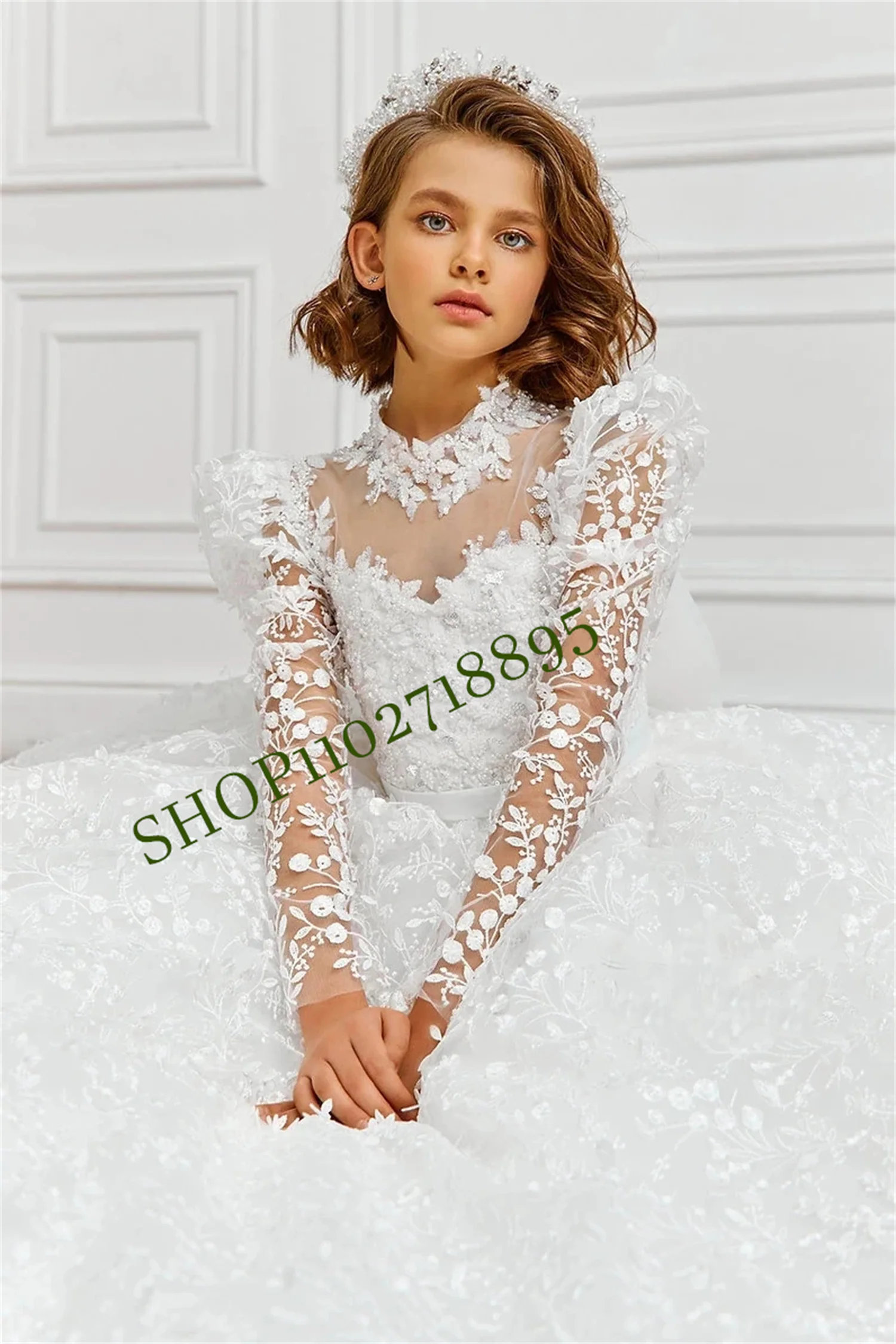 Gorgeous Lace Girl Princess Ball Gown First Communion Prom Costumes Graduation Shop Party Long Dress Flower
Gorgeous Lace Girl Princess Ball Gown First Communion Prom Costumes Graduation Shop Party Long Dress Flower