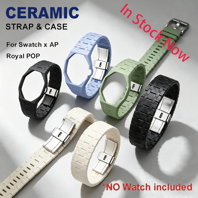 2026 New Bioceramic Ceramic Watch Band Case Mod Kit Replacement Strap Accessories for Swatch X AP Royal POP Wrist Mod Parts
2026 New Bioceramic Ceramic Watch Band Case Mod Kit Replacement Strap Accessories for Swatch X AP Royal POP Wrist Mod Parts