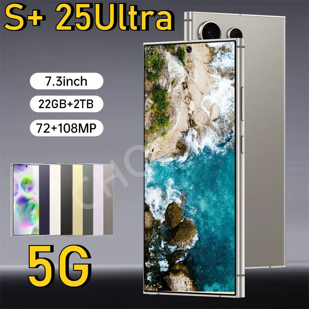 2025 New S+ 25 Ultra 7.3HD Cellphones Global Version 5G Original Smartphone Dual SIM Android 14 Cell Phone 7800mAh Mobile Phones
2025 New S+ 25 Ultra 7.3HD Cellphones Global Version 5G Original Smartphone Dual SIM Android 14 Cell Phone 7800mAh Mobile Phones
