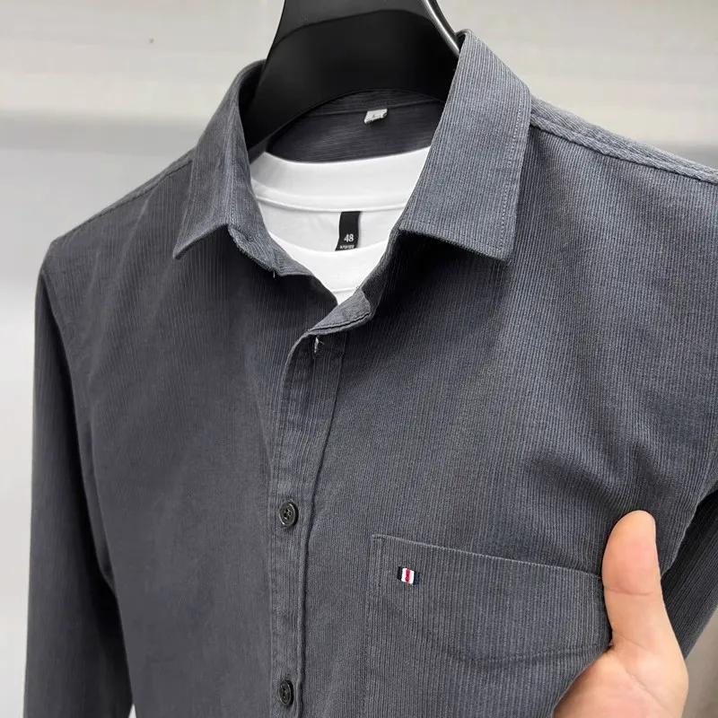 Corduroy Long Sve irt for Men Dirt Resistant Workwear Autumn Winter Outdoor Large Size Casual Sle Polyester Fiber
Corduroy Long Sve irt for Men Dirt Resistant Workwear Autumn Winter Outdoor Large Size Casual Sle Polyester Fiber