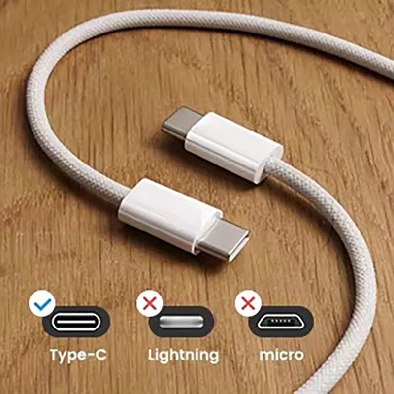 66W 1/3 Pcs 1m/1.5m/2m Braided Fast Charging Data Cable Dual Type C Mobile Phone Charging Cable Accessories for Samsung iPhone
66W 1/3 Pcs 1m/1.5m/2m Braided Fast Charging Data Cable Dual Type C Mobile Phone Charging Cable Accessories for Samsung iPhone