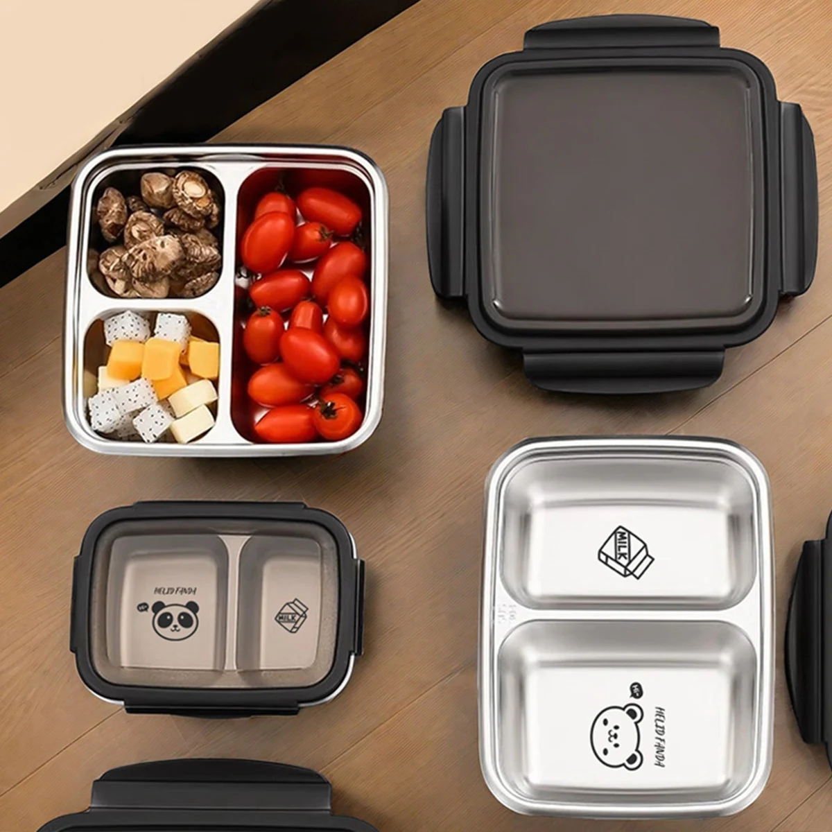 WORTHBUY 2/3 Grids 304 Stainless Steel Lunch Box Portable Leak-proof Food Container Large Capacity Bento Box For Students Adult
WORTHBUY 2/3 Grids 304 Stainless Steel Lunch Box Portable Leak-proof Food Container Large Capacity Bento Box For Students Adult