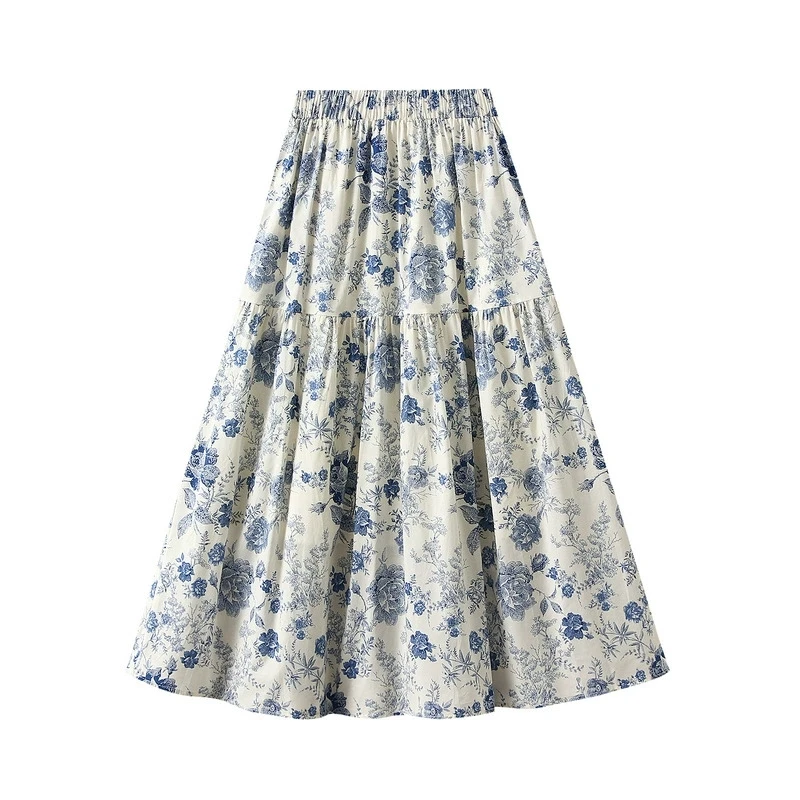 High quality high waisted floral skirt for women, new Korean version A-line skirt, medium long skirt, pleated skirt, princess
High quality high waisted floral skirt for women, new Korean version A-line skirt, medium long skirt, pleated skirt, princess