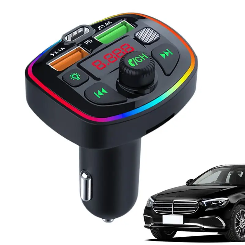 Type-C Car Charger Adapter Multifunctional Fast Charge Adapter With Adjustable LED Ambient Light Type-C Cell Phone Charger
Type-C Car Charger Adapter Multifunctional Fast Charge Adapter With Adjustable LED Ambient Light Type-C Cell Phone Charger