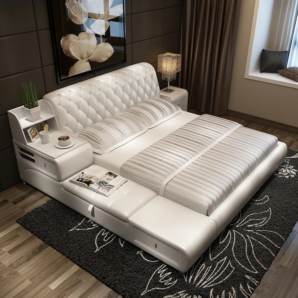 Leather multifunctional bed frame modern Nordic camas ultimate bed With storage lit beds muebles de dormitorio cama de c
Leather multifunctional bed frame modern Nordic camas ultimate bed With storage lit beds muebles de dormitorio cama de c