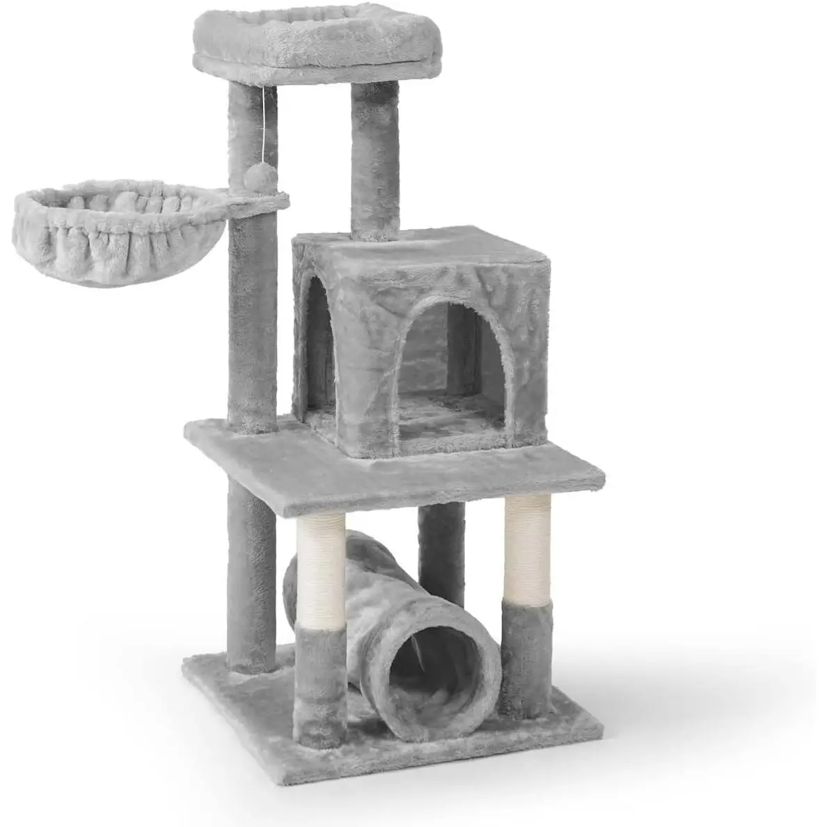 CAPHAUS Tall Cat Tree for Indoor Large Cats or Kittens, Multi-Level Cat Activity Tree with Scratching Posts, Hammock, Cat Cave Condo, Modern Cute Small Cat Climbing Tower with Widened Perch
CAPHAUS Tall Cat Tree for Indoor Large Cats or Kittens, Multi-Level Cat Activity Tree with Scratching Posts, Hammock, Cat Cave Condo, Modern Cute Small Cat Climbing Tower with Widened Perch