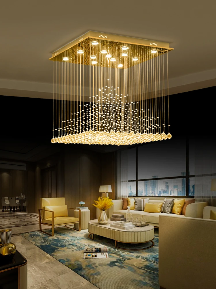 Luxury square K9 crystal LED chandelier with stainless steel base lobby living room bedroom staircas eattic hotel and study
Luxury square K9 crystal LED chandelier with stainless steel base lobby living room bedroom staircas eattic hotel and study