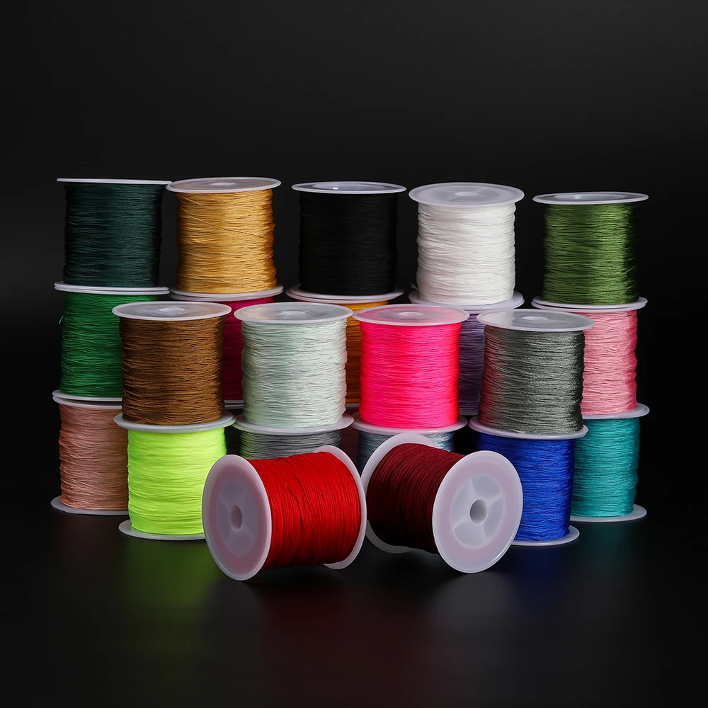 160m 0.4mm Multi-color Beaded Rope Nylon Thread for DIY Bead Stringing Material Chinese Knot Bracelets Jewelry Making Supplies
160m 0.4mm Multi-color Beaded Rope Nylon Thread for DIY Bead Stringing Material Chinese Knot Bracelets Jewelry Making Supplies