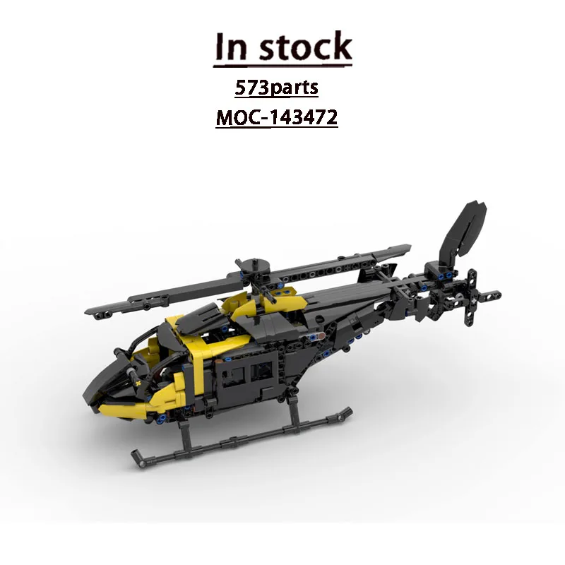 MOC-143472 Classic New Air Combat Helicopter Building Block Model 573 Parts Boys' Children's Birthday Christmas Toy Gift
MOC-143472 Classic New Air Combat Helicopter Building Block Model 573 Parts Boys' Children's Birthday Christmas Toy Gift