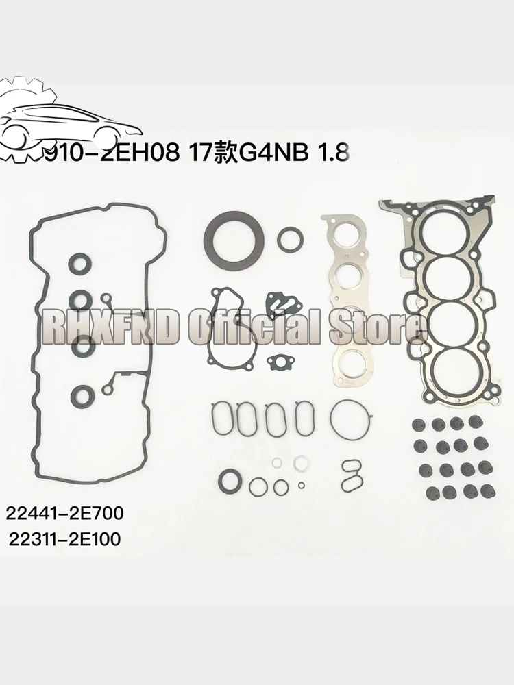 Engine Repair Kit Rebuilding Gasket Kit For Hyundai Elantra Kia Forte 1.8L 20910-2EU01 20910-2EH08
Engine Repair Kit Rebuilding Gasket Kit For Hyundai Elantra Kia Forte 1.8L 20910-2EU01 20910-2EH08