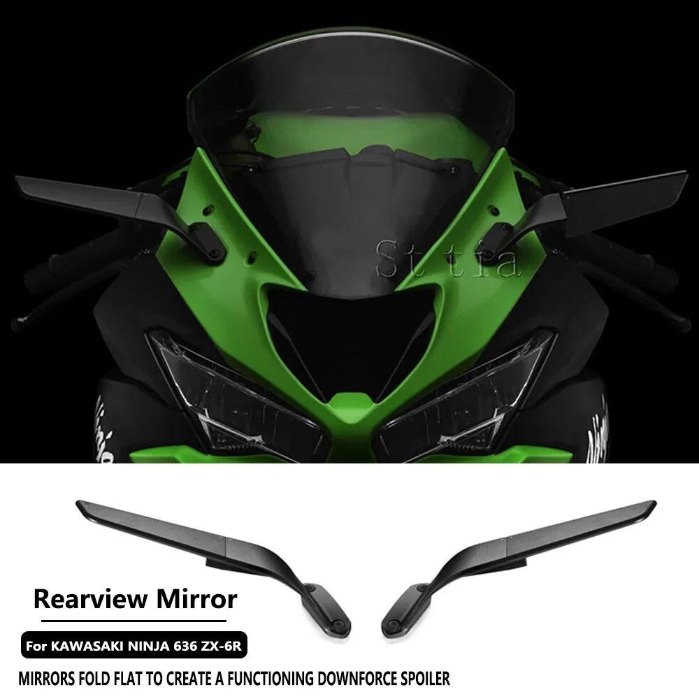 Motorcycle Side View Mirror For Kawasaki Ninja 636 ZX-6R ZX6R ZX 6R 2019-2026 Stealth Winglets Rearview Mirrors
Motorcycle Side View Mirror For Kawasaki Ninja 636 ZX-6R ZX6R ZX 6R 2019-2026 Stealth Winglets Rearview Mirrors
