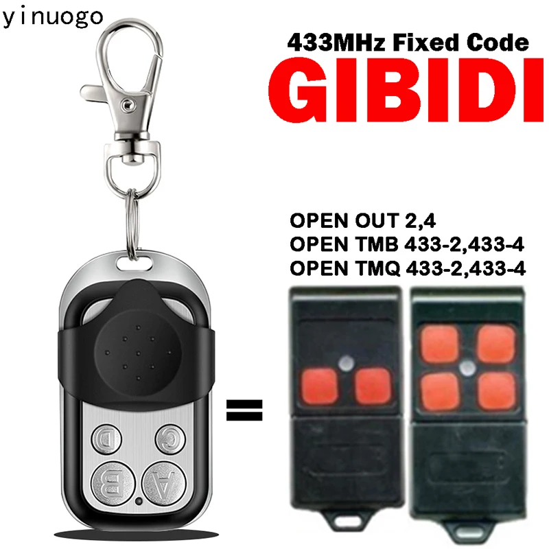 GIBIDI Garage Door Controller 433MHz Fixed Code For GIBIDI OPEN OUT 2,4 TMB 433-2,433-4 TMQ 433-2,433-4 Door Opener
GIBIDI Garage Door Controller 433MHz Fixed Code For GIBIDI OPEN OUT 2,4 TMB 433-2,433-4 TMQ 433-2,433-4 Door Opener