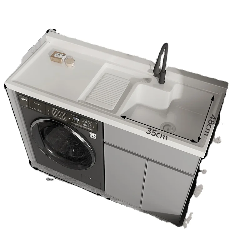 ZL plus-Sized Pool Balcony with Washboard Sink Laundry Tub Accessory Washing Machine Cabinet Combination
ZL plus-Sized Pool Balcony with Washboard Sink Laundry Tub Accessory Washing Machine Cabinet Combination