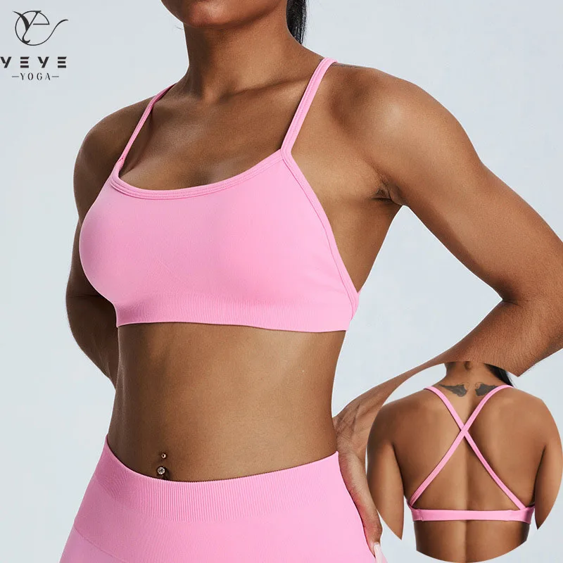 Seamless Cross Strap Gym Top Training Yoga Clothes Women Sports Brassiere Fitness Workout Yoga Top Sexy Sports Bra Female 153
Seamless Cross Strap Gym Top Training Yoga Clothes Women Sports Brassiere Fitness Workout Yoga Top Sexy Sports Bra Female 153