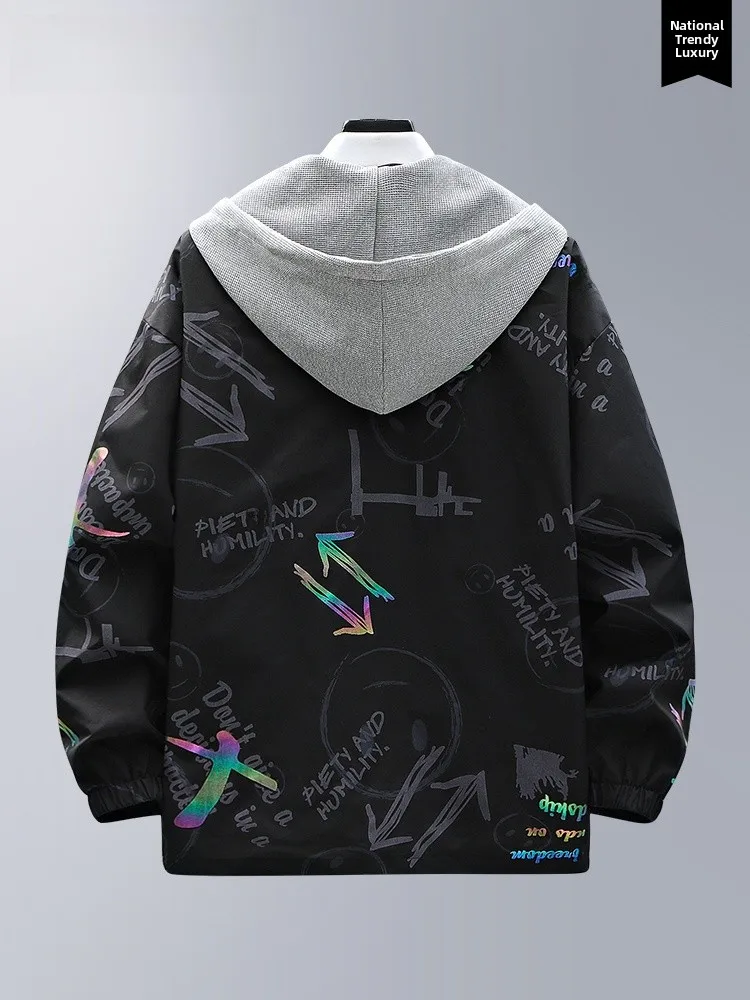 Loose Fit American Sle Men's Jaet Spring 2025 Trendy Brand High Street Printed Hooded Outerwear Youth Culture
Loose Fit American Sle Men's Jaet Spring 2025 Trendy Brand High Street Printed Hooded Outerwear Youth Culture