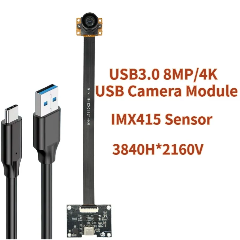 8MP 4K USB3.0 Camera Module IMX415 30FPS MJPEG YUY2 Fixed Focus/ Manual FocusUVC Plug and Play for PC Industrial Machine Vision
8MP 4K USB3.0 Camera Module IMX415 30FPS MJPEG YUY2 Fixed Focus/ Manual FocusUVC Plug and Play for PC Industrial Machine Vision
