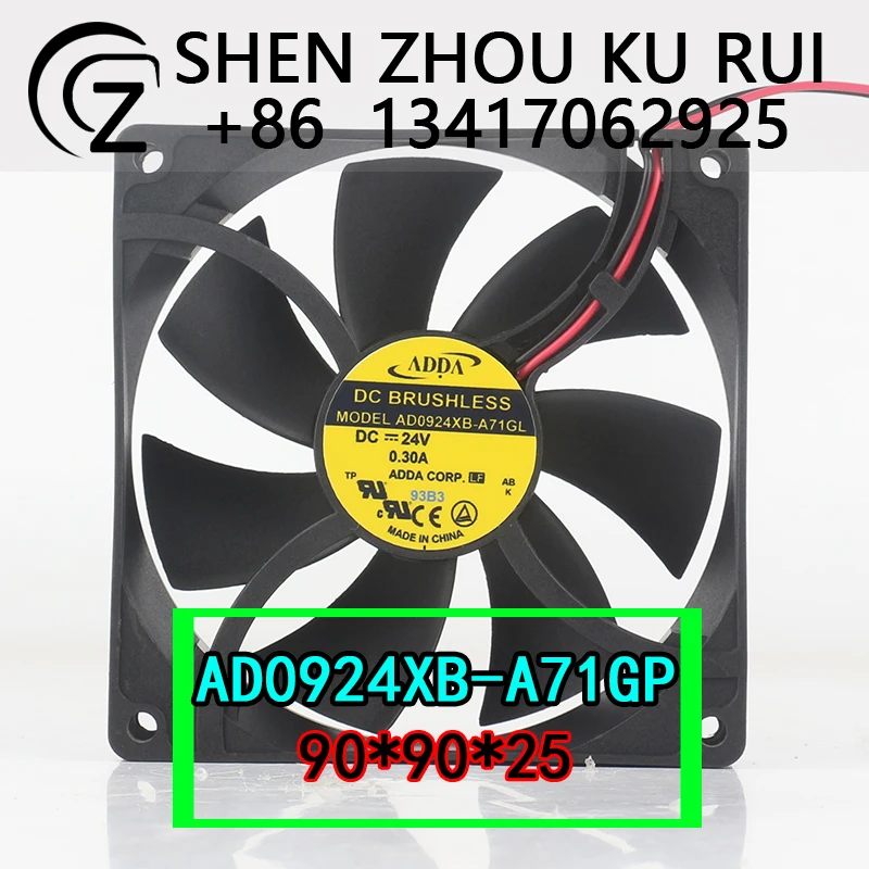 ADDA DC 24 В 0,30 А 9025 90X90X25 мм 9 см промышленный компьютер инвертор большого объема воздуха AD0924XB-A71GP охлаждающий вентилятор
ADDA DC 24 В 0,30 А 9025 90X90X25 мм 9 см промышленный компьютер инвертор большого объема воздуха AD0924XB-A71GP охлаждающий вентилятор