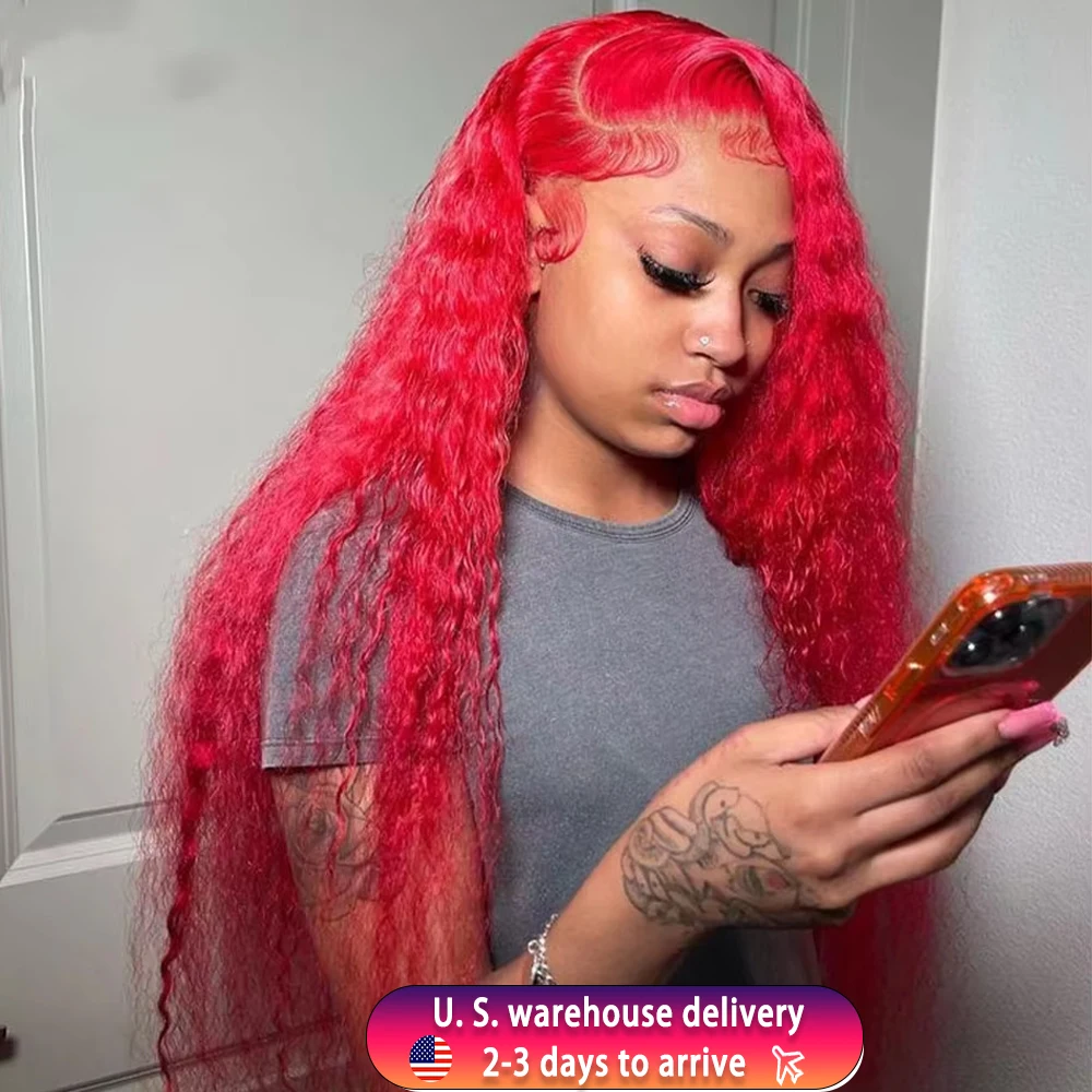 30 40 Inch Red Color Deep Wave Wig 13x4 13x6 Transparent Hd Lace Frontal Wig Wet And Wavy Water Wave Human Hair Wig For Women
30 40 Inch Red Color Deep Wave Wig 13x4 13x6 Transparent Hd Lace Frontal Wig Wet And Wavy Water Wave Human Hair Wig For Women