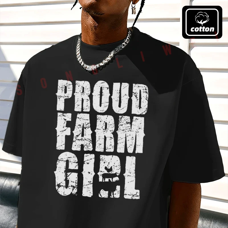Men T-Shirt Proud Farm Girl Graphic Motorcycle Cotton Tees O-neck Short Sleeve T Shirt Fashion Hip Hop Streetwear Tshirt
Men T-Shirt Proud Farm Girl Graphic Motorcycle Cotton Tees O-neck Short Sleeve T Shirt Fashion Hip Hop Streetwear Tshirt