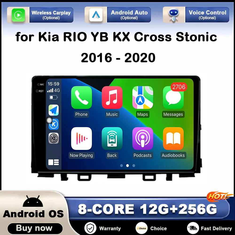 GPS Navi for Kia RIO YB KX Cross Stonic 2016 - 2020 Car Video Multimedia Player Head Unit Android Auto 2.5D Touch Screen BT WiFi
GPS Navi for Kia RIO YB KX Cross Stonic 2016 - 2020 Car Video Multimedia Player Head Unit Android Auto 2.5D Touch Screen BT WiFi