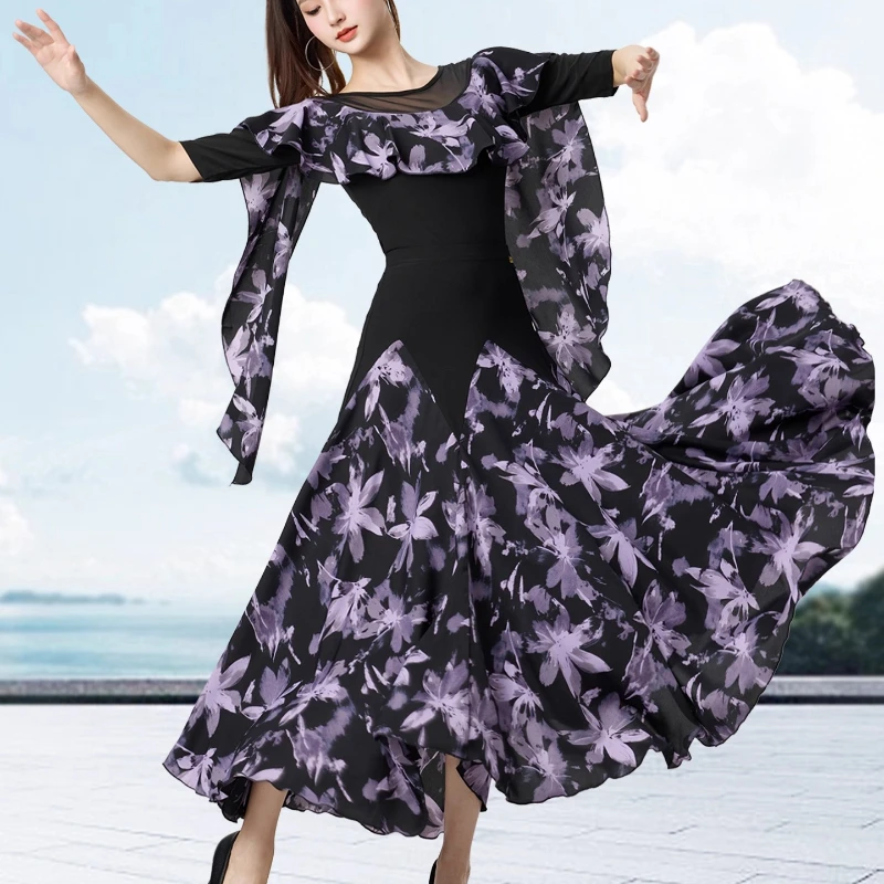 Новая универсальная и удобная одежда для латинских и бальных танцев для женщин — изысканная танцевальная одежда для взрослых с пышной юбкой
Новая универсальная и удобная одежда для латинских и бальных танцев для женщин — изысканная танцевальная одежда для взрослых с пышной юбкой