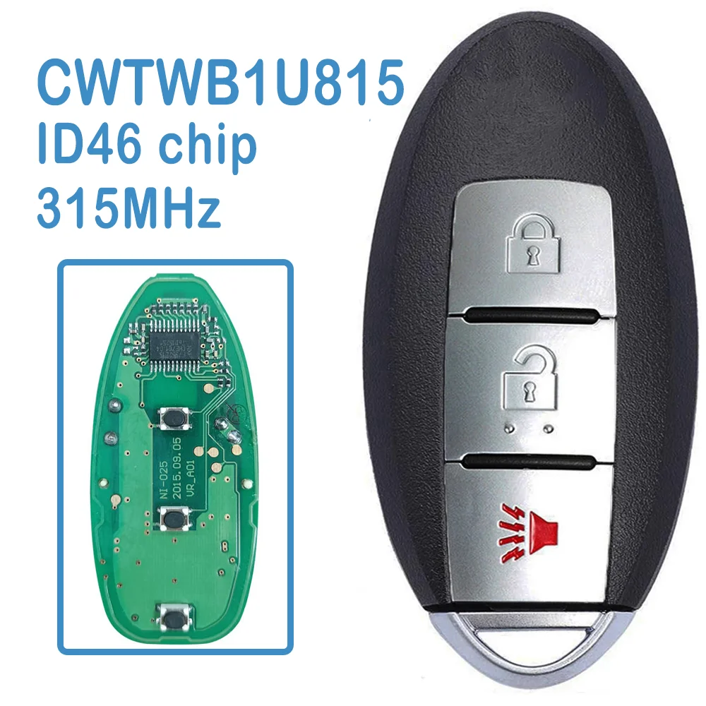 2 Pcs/lot CWTWB1U815 Auto Smart Remote 315MHz ID46 Chip 2+1B Replace Smart Car Key For Nissan Murano Sunny
2 Pcs/lot CWTWB1U815 Auto Smart Remote 315MHz ID46 Chip 2+1B Replace Smart Car Key For Nissan Murano Sunny