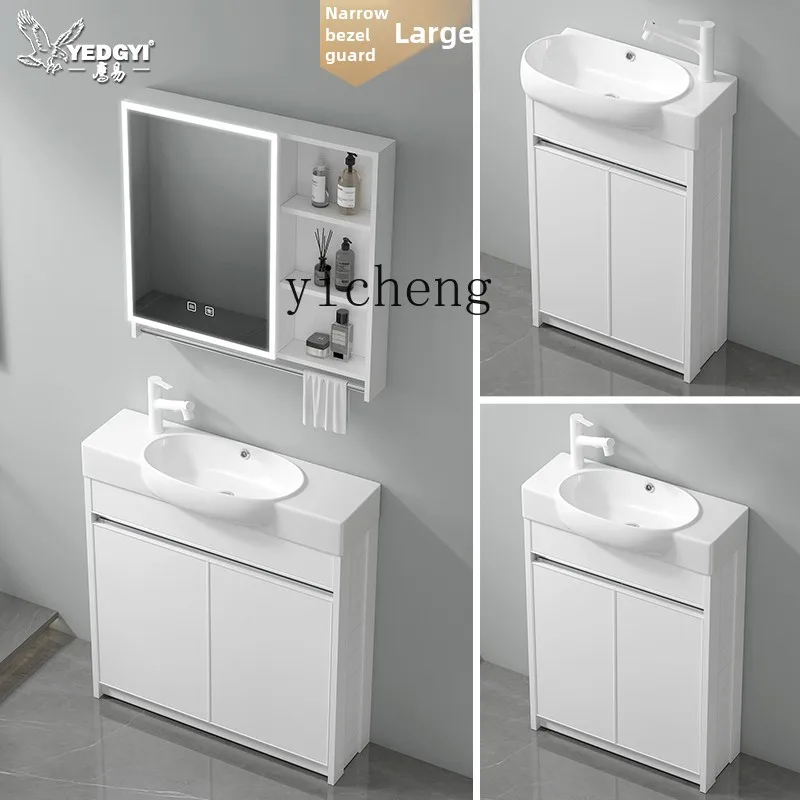 Y1 Small apartment column type wash basin balcony floor type ceramic integrated very narrow long basin
Y1 Small apartment column type wash basin balcony floor type ceramic integrated very narrow long basin