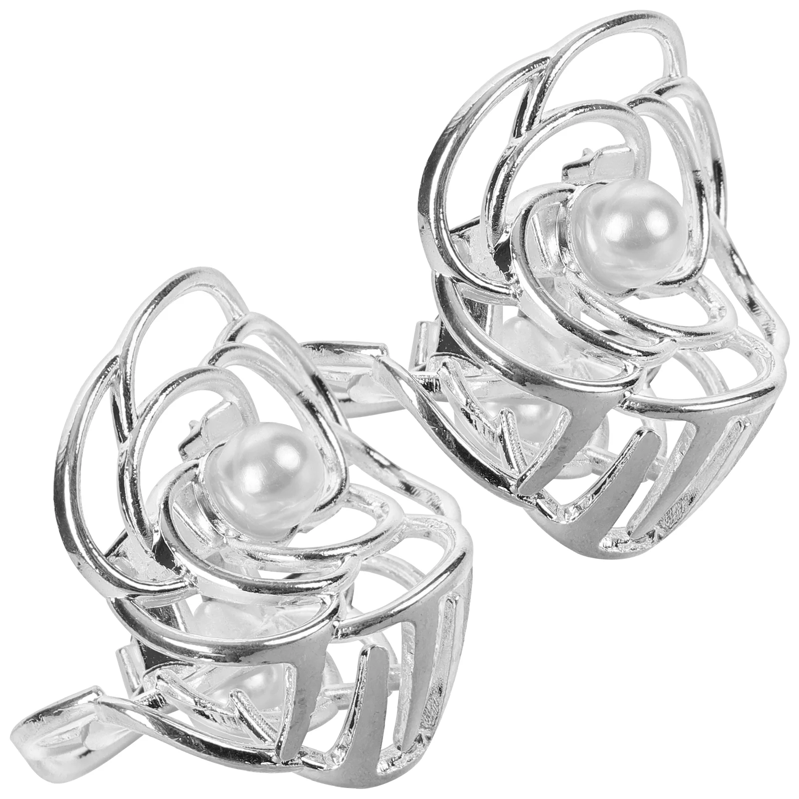 2 Pcs Small Silver Rhinestone Claw Clips for Women Alloy Bridal Accessories Lightweight Holds Tightly Style
2 Pcs Small Silver Rhinestone Claw Clips for Women Alloy Bridal Accessories Lightweight Holds Tightly Style