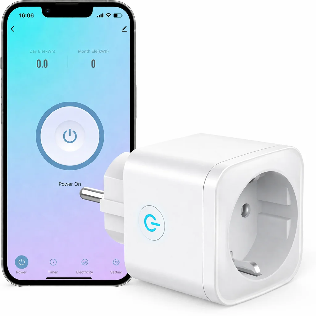 Умная Wi-Fi розетка Tuya EU 2.4/5G 16А с измерителем мощности, голосовым управлением, дистанционным таймером, совместимая с Alexa, Google, Smart Life
Умная Wi-Fi розетка Tuya EU 2.4/5G 16А с измерителем мощности, голосовым управлением, дистанционным таймером, совместимая с Alexa, Google, Smart Life