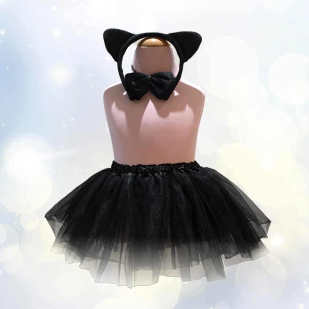 Festive Cat Costume Set Cat Headband Bowtie Tail Skirt Ideal for Themed Parties Cosplay Fests and Celebrations
Festive Cat Costume Set Cat Headband Bowtie Tail Skirt Ideal for Themed Parties Cosplay Fests and Celebrations