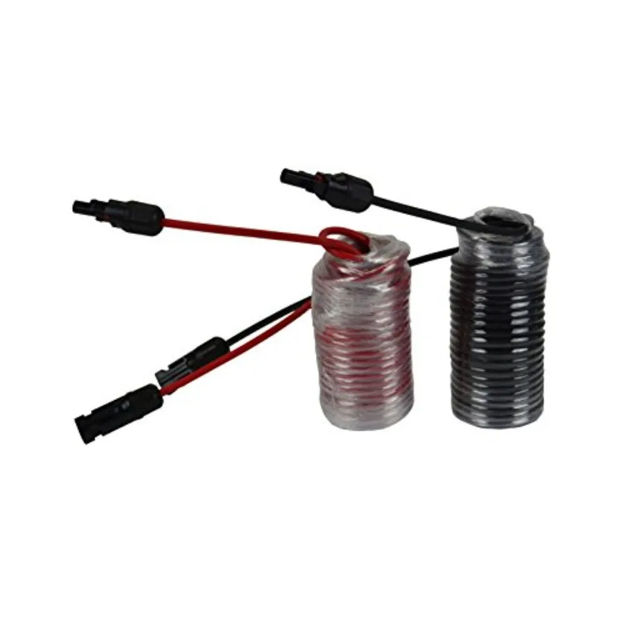TEMCo Solar Panel Extension Cable 12 AWG 30 Ft Red + 30 Ft Black w/Staubli MC4 Connectors
TEMCo Solar Panel Extension Cable 12 AWG 30 Ft Red + 30 Ft Black w/Staubli MC4 Connectors