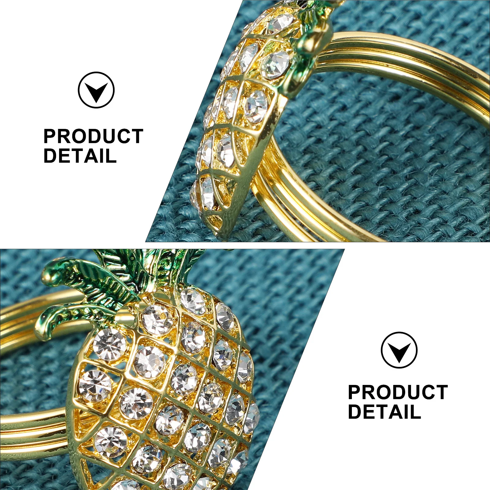 6Pcs Premium Napkin Holders Fashionable Table Supplies for Holiday Parties and Banquets Napkin Buckle
6Pcs Premium Napkin Holders Fashionable Table Supplies for Holiday Parties and Banquets Napkin Buckle