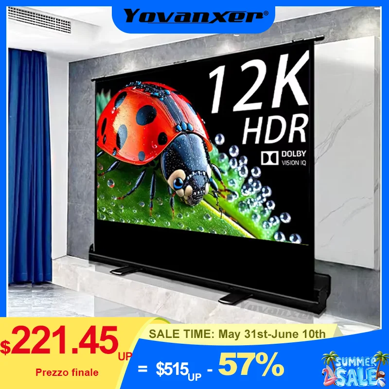 Universal Portable Floor Standing Pull Up Projection Screen 16:9 4:3 16:10 Full Screen for Normal UST Projectors 4K 3D Supported
Universal Portable Floor Standing Pull Up Projection Screen 16:9 4:3 16:10 Full Screen for Normal UST Projectors 4K 3D Supported