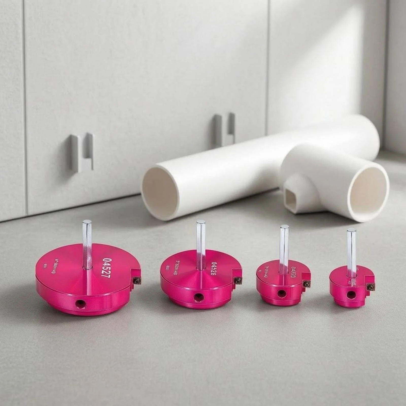 6 Pieces PVC Pipe Reamer Set Pink Finish Pipe Reamer Case Set
6 Pieces PVC Pipe Reamer Set Pink Finish Pipe Reamer Case Set