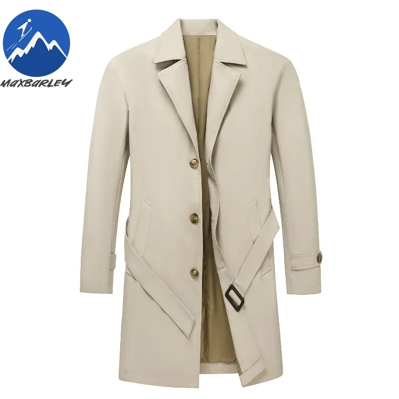 Maxbarley Long Trench Coat Men Autumn Brand Korean Solid Color Belt Overcoat Man 2025 New Single Breasted Windbreaker Jacket
Maxbarley Long Trench Coat Men Autumn Brand Korean Solid Color Belt Overcoat Man 2025 New Single Breasted Windbreaker Jacket