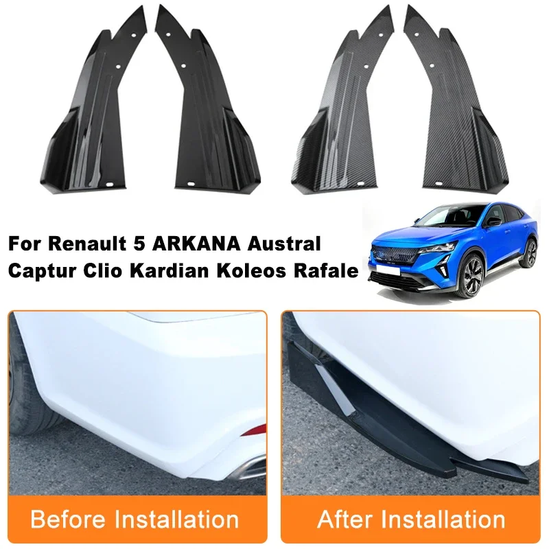 Car Rear Bumper Spoiler Lip Diffuser Side Skirt Splitter Wrap Angle Anti-Crash For Renault 5 ARKANA Austral Captur Clio Kardian
Car Rear Bumper Spoiler Lip Diffuser Side Skirt Splitter Wrap Angle Anti-Crash For Renault 5 ARKANA Austral Captur Clio Kardian