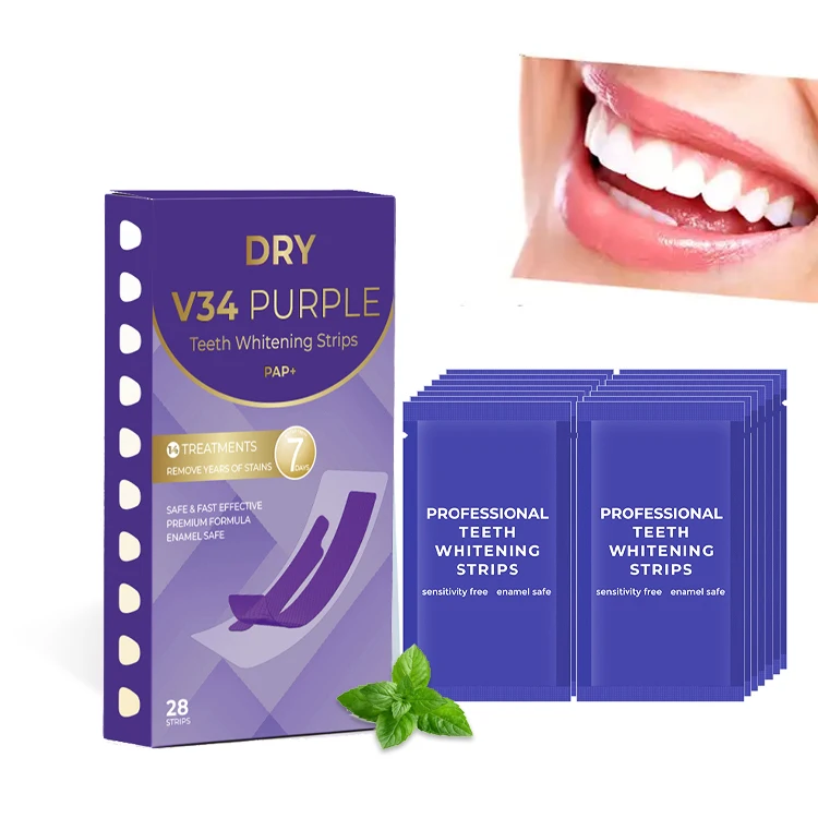 New Design Dentals Whitener Advanced Eu Formula Non Peroxide V34 Pap Teeth Whitening Strips Private Label
New Design Dentals Whitener Advanced Eu Formula Non Peroxide V34 Pap Teeth Whitening Strips Private Label
