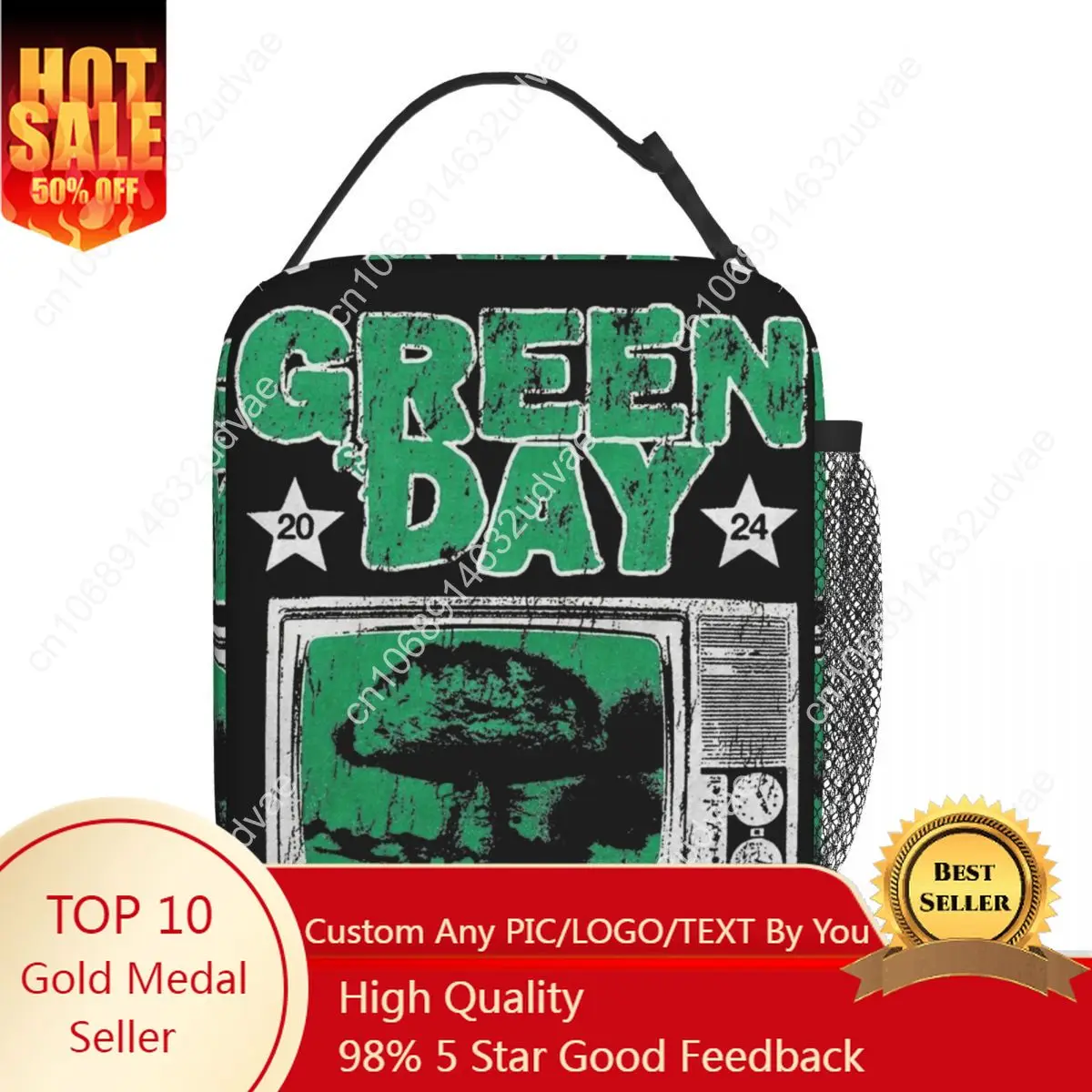 Green Day Rock Band Tour 2025 Insulated Lunch Bag for Travel Saviors Food Storage Containers Waterproof Cooler
Green Day Rock Band Tour 2025 Insulated Lunch Bag for Travel Saviors Food Storage Containers Waterproof Cooler