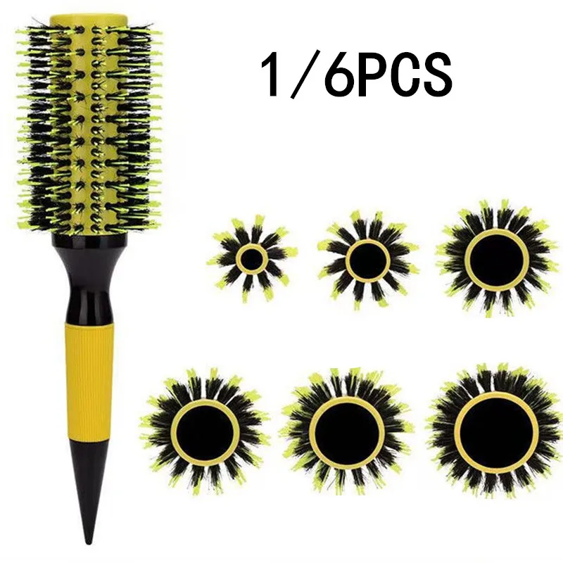 Professional Boar Bristle Wooden Hair Comb round Brush Curling Combs Set for Women Hair Styling Tool by Hairdresser 1/6pcs
Professional Boar Bristle Wooden Hair Comb round Brush Curling Combs Set for Women Hair Styling Tool by Hairdresser 1/6pcs