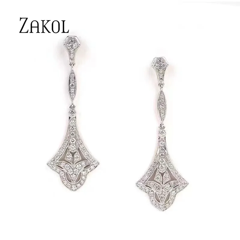 ZAKOL Personalized Versatile Long Simple White Geometric Shaped Eardrops For Women Fairy Like Fashion Daily Wear Jewelry
ZAKOL Personalized Versatile Long Simple White Geometric Shaped Eardrops For Women Fairy Like Fashion Daily Wear Jewelry