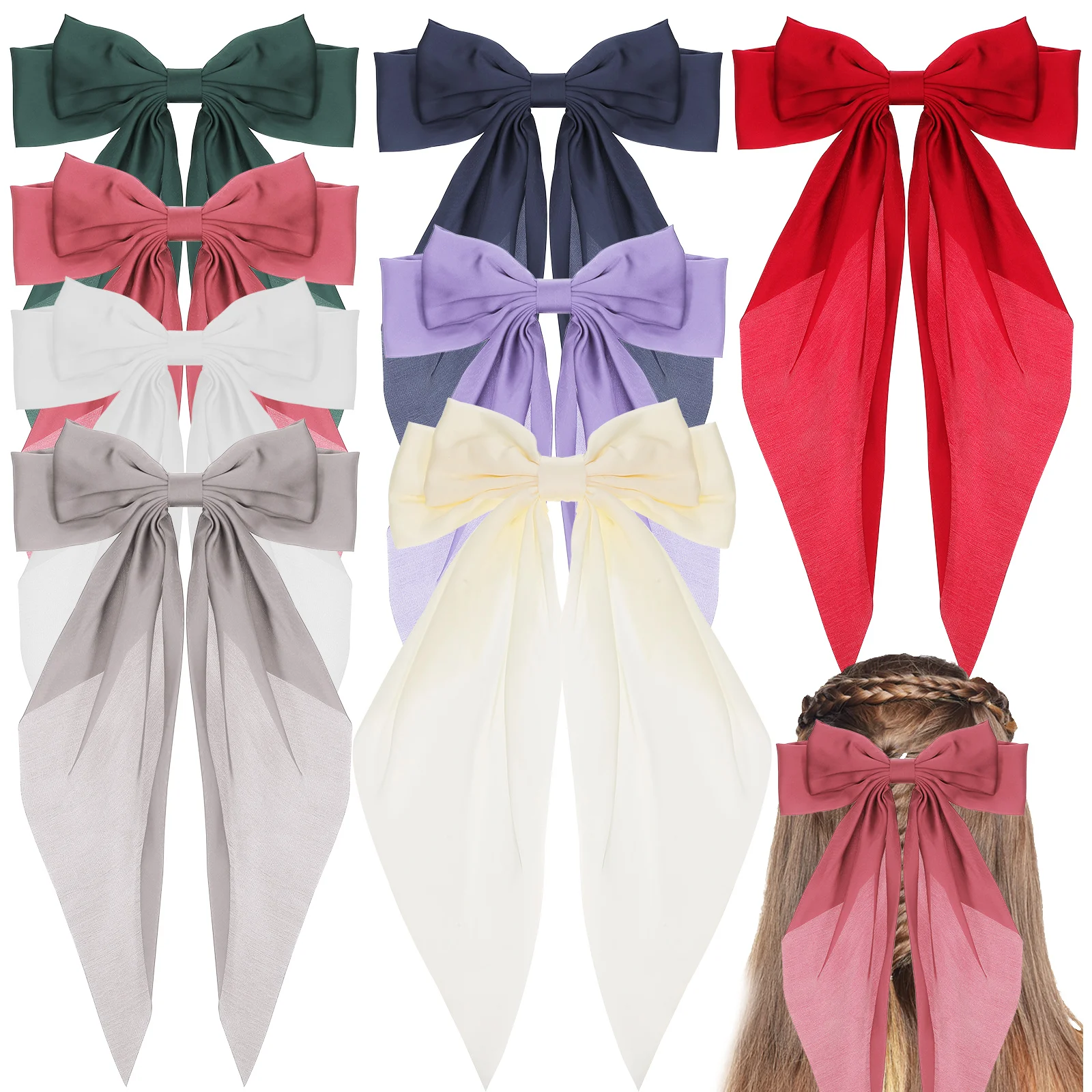 8 Pcs Big Hair Bows Hair Accessories For Women Large Hair Bows Hair Ribbon Bows Hair Bow Clips Hair Clips For Women
8 Pcs Big Hair Bows Hair Accessories For Women Large Hair Bows Hair Ribbon Bows Hair Bow Clips Hair Clips For Women