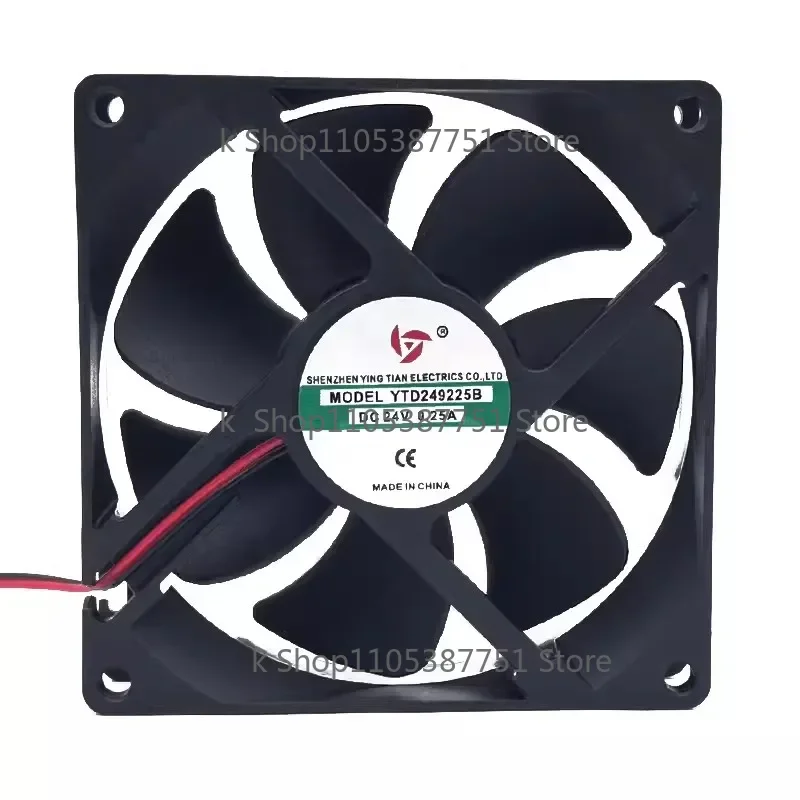 New For YTD249225B DC24V 0.25A Welding Machine Frequency Converter Mute Cooling Cooler Fan 92*92*25MM
New For YTD249225B DC24V 0.25A Welding Machine Frequency Converter Mute Cooling Cooler Fan 92*92*25MM