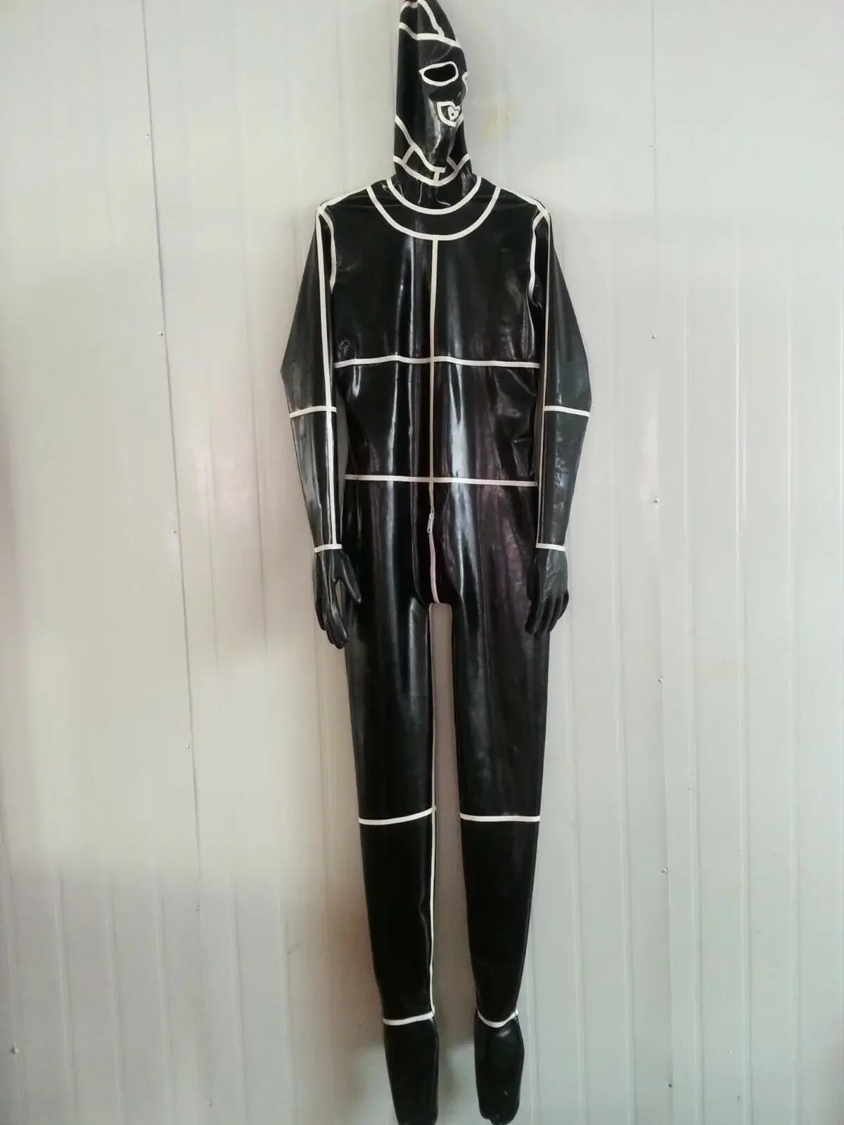100% Latex Rubber Fashion Bodysuit Gummi Suits Mask Ganzanzug Catsuit 0.4mm S-XXL
100% Latex Rubber Fashion Bodysuit Gummi Suits Mask Ganzanzug Catsuit 0.4mm S-XXL