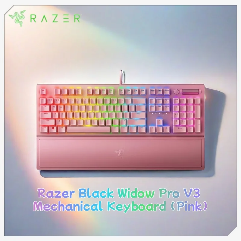 Розовая механическая клавиатура Razer BlackWidow V3, прозрачный корпус, USB-проводная двухцветная клавиатура из АБС-пластика, игровой офис
Розовая механическая клавиатура Razer BlackWidow V3, прозрачный корпус, USB-проводная двухцветная клавиатура из АБС-пластика, игровой офис