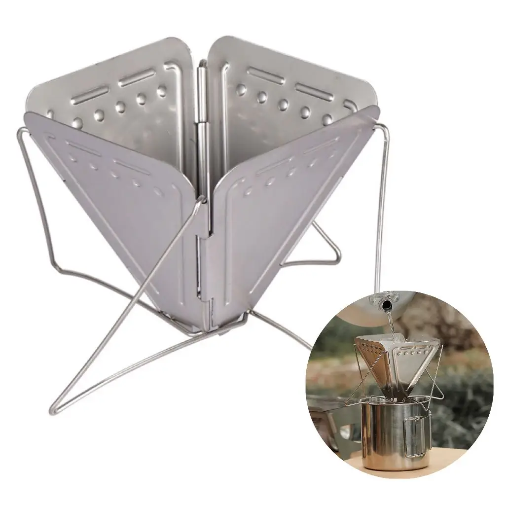 1/2Pcs Outdoor Portable Folding Coffee Filter Holder Camping Stainless Steel Funnel with Stand Filter Cup Coffee Drip Holder
1/2Pcs Outdoor Portable Folding Coffee Filter Holder Camping Stainless Steel Funnel with Stand Filter Cup Coffee Drip Holder