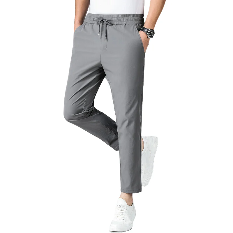Trendy Men's Business Casual Pants Summer Fashion Cool Nylon Solid Straight-leg 9-inch Pants Comfortable Versatile Long Pants
Trendy Men's Business Casual Pants Summer Fashion Cool Nylon Solid Straight-leg 9-inch Pants Comfortable Versatile Long Pants