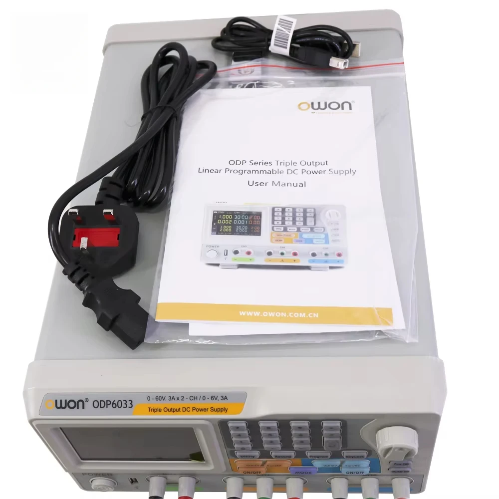 OWON ODP6033 Programmable DC Power Supply 3 Channel 0-60V/378W 
OWON ODP6033 Programmable DC Power Supply 3 Channel 0-60V/378W