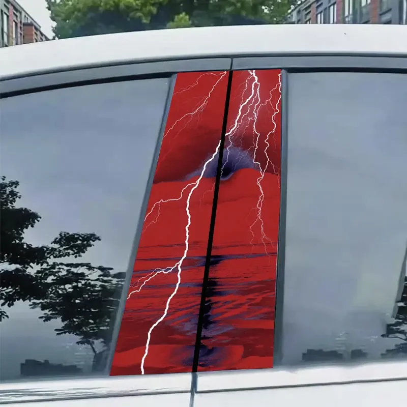 1PC Lightning Car Stickers Car Doors Pillar Sunscreen Vinyl Decals DIY Auto B Pillar Waterproof Cover Scratches Decoration
1PC Lightning Car Stickers Car Doors Pillar Sunscreen Vinyl Decals DIY Auto B Pillar Waterproof Cover Scratches Decoration